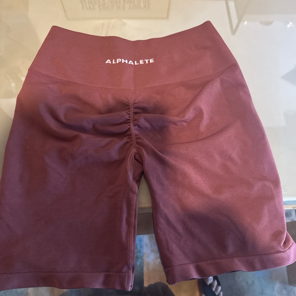 Alphalete Women's Burgundy Shorts size large
